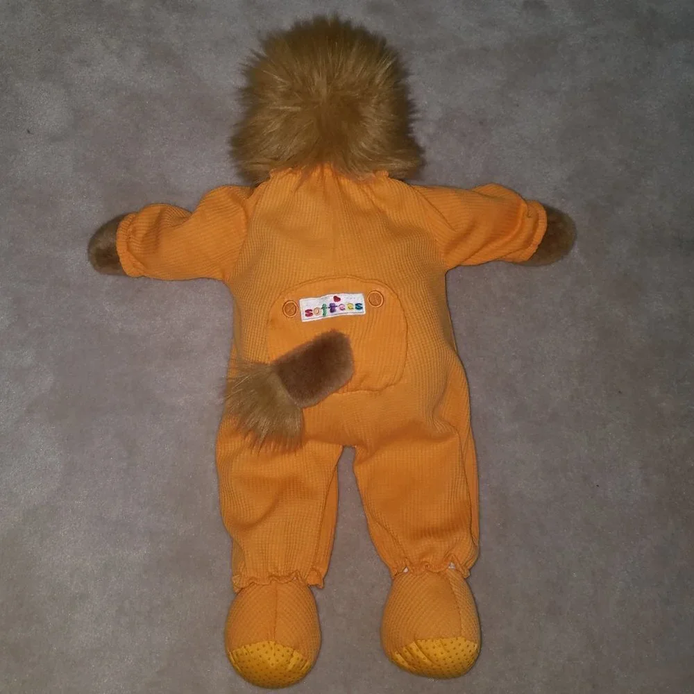 People Pals Softees Lion Plush Tis The Season Orange Outfit Christmas Holiday